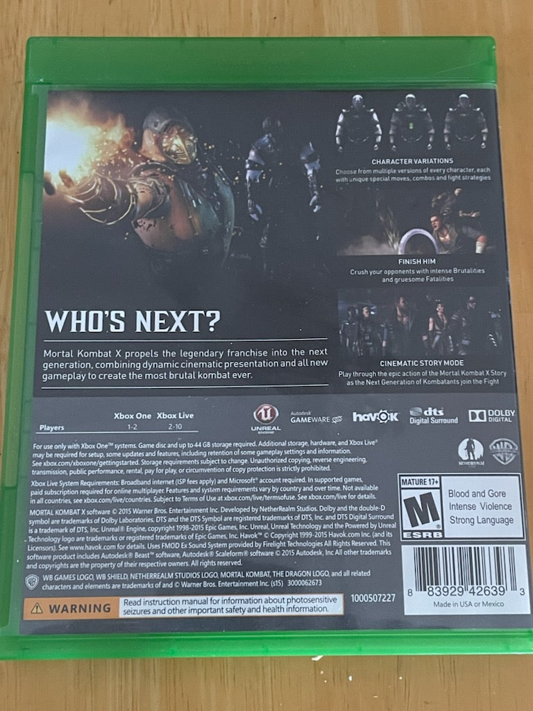 Mortal Kombat X - Microsoft Xbox One