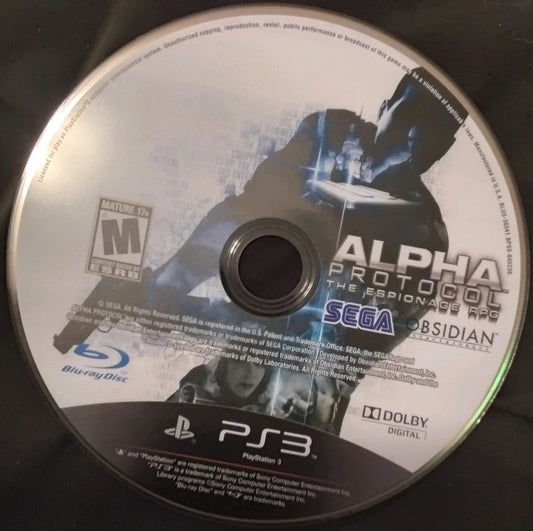 Alpha Protocol PlayStation 3 The Espionage RPG